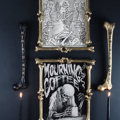 Memento Mori - Engraved Femur Bone